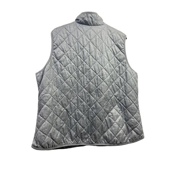 Old Navy Vest Womans Size XXL Gray Quilted Sleeveless Front Pockets Full Zip - Picture 2 of 11
